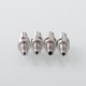 Diplomat Style MTL RTA Rebuildable Tank Atomizer - Silver, 4.5ml, 5 PCS Air Pin 0.8 / 1.0 / 1.2 / 1.5 / 1.8mm