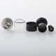 Diplomat Style MTL RTA Rebuildable Tank Atomizer - Black, 4.5ml, 5 PCS Air Pin 0.8 / 1.0 / 1.2 / 1.5 / 1.8mm