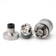 SXK GG Golden Greek Caspardina Style RTA Rebuildable Tank Atomizer - Sandblasted Silver, 2ml, 22mm