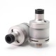 SXK GG Golden Greek Caspardina Style RTA Rebuildable Tank Atomizer - Sandblasted Silver, 2ml, 22mm