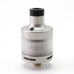 SXK GG Golden Greek Caspardina Style RTA Rebuildable Tank Atomizer - Sandblasted Silver, 2ml, 22mm