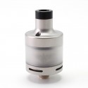 SXK GG Golden Greek Caspardina Style RTA Rebuildable Tank Atomizer - Sandblasted Silver, 2ml, 22mm