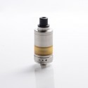 SXK Alpha Style RTA Rebuildable Tank Atomizer - Silver, 316 Stainless Steel + PEI, 2.8ml, 22mm Diameter