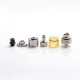 SXK Alpha Style RTA Rebuildable Tank Atomizer - Silver, 316 Stainless Steel + PEI, 2.8ml, 22mm Diameter