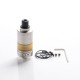 SXK Alpha Style RTA Rebuildable Tank Atomizer - Silver, 316 Stainless Steel + PEI, 2.8ml, 22mm Diameter