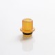 SXK Replacement Ultem Drip Tip for SXK Alpha / Kindbright Alpha / Alpha Style RTA - Brown, PEI, 15mm