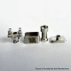 Wick'd Reviv'D Style RBA Bridge for Billet / BB / Boro - Black, SS, 7 PCS Air Pin 1.0 / 2.0 / 2.5 / 3.0 / 3.5 / 4.0 / 4.5mm