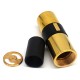 Bestia Mods Furia Style Mechanical Mod - Brass, 1 x 18650 / 20700 / 21700, Black Ring