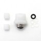 SXK Hussar BTC Style Integrated Drip Tip for BB / Billet / Boro AIO Box Mod - White, POM + 316SS