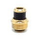 SXK Hussar Vapes The End Modular DT Style Drip Tip Set for BxR / BB / Billet Mod - Gold, 1 x BB Connector, 5 x Mouthpiece