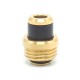 SXK Hussar Vapes Modular DT Style Drip Tip Set for BxR / BB / Billet Mod - Gold, 1 x BB Connector, 5 x Mouthpiece