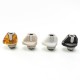 SXK Monarchy Cyber Style 510 Drip Tip + Billet Adapter Set - 316SS + POM / PEEK / PET / Ultem, 4 x Mouthpieces + 1 x 510 Base