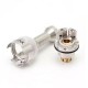 SXK LYNK Eden Style RBA Bridge for Billet / BB / Boro Tank - Silver, 316SS, Air Pins 1.0 / 2.0 / 3.0 / 3.5 / 4.0mm