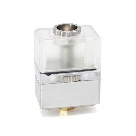 SXK Link'D NFG Style RBTA Bridge Tank for SXK BB / Billet Box - Silver, 316SS + PC, 3.5ml, 1.2 / 2.0 / 2.5 / 3.0 / 3.5mm