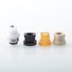 SXK ST Sturdy Style Hybrid Drip Tip for SXK BB / Billet and DotAIO Kit - Silver, 1 x 316SS Base + 4 x Mouthpieces