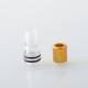 Monarchy Tapered V2 Style 510 Drip Tip for RDA / RTA / RDTA Atomizer - Gold, POM + Aluminum