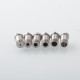 Wick'd Reviv'D Style RBA Bridge for Billet / BB / Boro - Black, SS, 7 PCS Air Pin 1.0 / 2.0 / 2.5 / 3.0 / 3.5 / 4.0 / 4.5mm