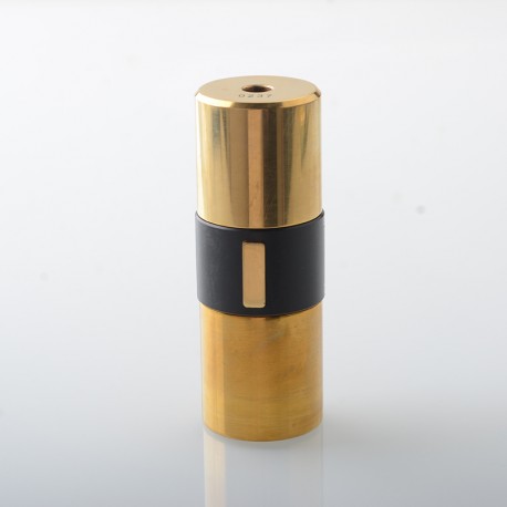 Bestia Mods Furia Style Mechanical Mod - Brass, 1 x 18650 / 20700 / 21700, Black Ring