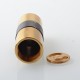 Bestia Mods Furia Style Mechanical Mod - Brass, 1 x 18650 / 20700 / 21700, Black Ring