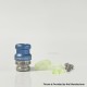 Rekavape Mission XV KB2 Style Replacement Integrated Drip Tip + Button Set for dotMod dotAIO V2 Pod - Blue, Glow-in-the-Dark