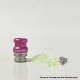 Rekavape Mission XV KB2 Style Replacement Integrated Drip Tip + Button Set for dotMod dotAIO V2 Pod - Pink, Glow-in-the-Dark