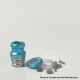 Rekavape Mission XV KB2 Style Replacement Integrated Drip Tip + Button Set for dotMod dotAIO V2 Pod - Blue