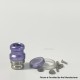 Rekavape Mission XV KB2 Style Replacement Integrated Drip Tip + Button Set for dotMod dotAIO V2 Pod - Purple