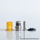 Rekavape Mission Dotaio Tips V2 ARC Style AIO Drip Tip for dotMod dotAIO V1 / V2 Pod - Yellow, Resin