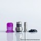 Rekavape Mission Boro Tips V2 ARC Style Drip Tip for BB / Billet Boro Mod - Purple, Resin