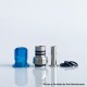 Rekavape Mission Boro Tips V2 ARC Style Drip Tip for BB / Billet Boro Mod - Blue, Resin