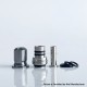 Rekavape Mission Boro Tips V2 ARC Style Drip Tip for BB / Billet Boro Mod - Gun Metal, Aluminum