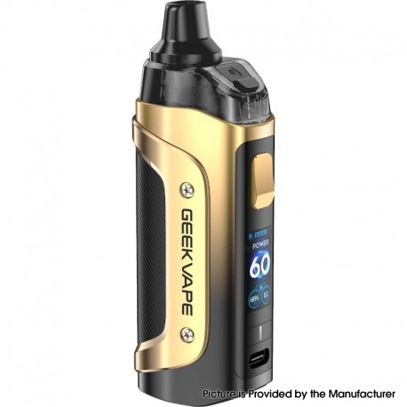 [Ships from Bonded Warehouse] Authentic GeekVape Aegis Boost 3 60W Pod Mod Kit - Gold, 5~60W, 3000mAh, 5ml, 0.2 / 0.6ohm