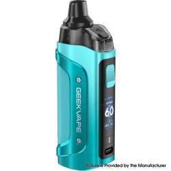 [Ships from Bonded Warehouse] Authentic GeekVape Aegis Boost 3 60W Pod Mod Kit - Teal Blue, VW 5~60W, 3000mAh, 5ml, 0.2 / 0.6ohm