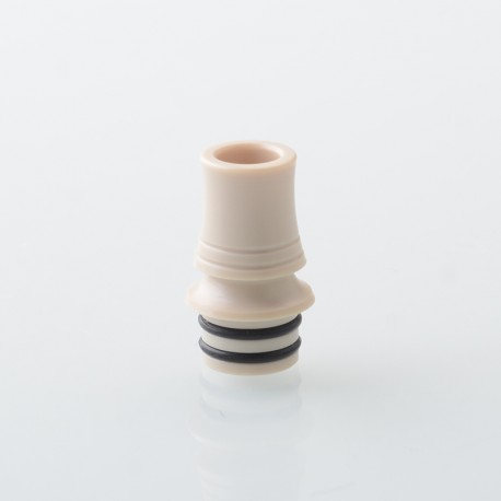 510 DL Drip Tip for RDA / RTA / RDTA Atomizer - Beige, PEEK