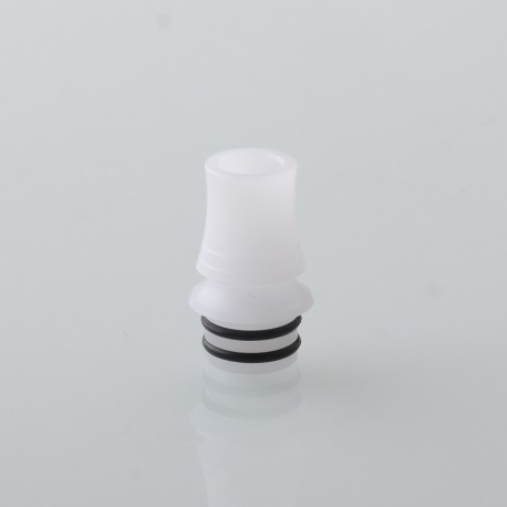 510 DL Drip Tip for RDA / RTA / RDTA Atomizer - White, POM