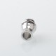 510 DL Drip Tip for RDA / RTA / RDTA Atomizer - Silver, SS