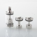 Diplomat Style RDL RTA Rebuildable Atomizer - Silver, 5.7ml, 8 Air Pins 2.0 / 2.3 / 2.5 / 2.8 / 3.0 / 3.2 / 3.5 / 4.0mm, 23mm