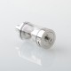 Diplomat Style RDL RTA Rebuildable Atomizer - Silver, 5.7ml, 8 Air Pins 2.0 / 2.3 / 2.5 / 2.8 / 3.0 / 3.2 / 3.5 / 4.0mm, 23mm