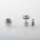 Diplomat Style RDL RTA Rebuildable Atomizer - Silver, 5.7ml, 8 Air Pins 2.0 / 2.3 / 2.5 / 2.8 / 3.0 / 3.2 / 3.5 / 4.0mm, 23mm