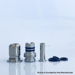 Rekavape Mission Dotaio Tips V2 ARC Style AIO Drip Tip for dotMod dotAIO V1 / V2 Pod - Silver, Titanium + Stainless Steel