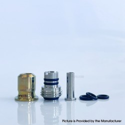 Rekavape Mission Boro Tips V2 ARC Style Drip Tip for BB / Billet Boro Mod - Gold, Titanium + Stainless Steel