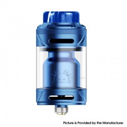 [Ships from Bonded Warehouse] Authentic Hellvape Fat Rabbit Solo 2 RTA Atomizer - Blue, 5ml / 3ml, 25mm Diameter