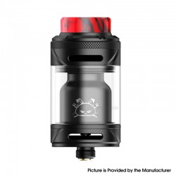 [Ships from Bonded Warehouse] Authentic Hellvape Fat Rabbit Solo 2 RTA Atomizer - Matte Black, 5ml / 3ml, 25mm Diameter