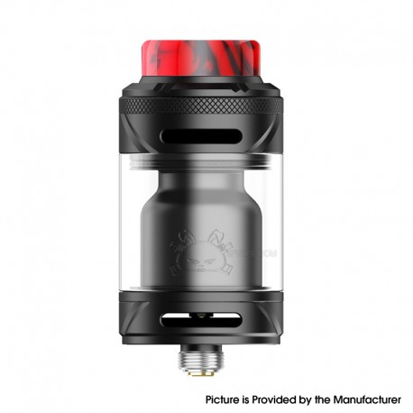 [Ships from Bonded Warehouse] Authentic Hellvape Fat Rabbit Solo 2 RTA Atomizer - Matte Full Black, 5ml / 3ml, 25mm Diameter