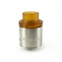 Authentic 5GVape Washington RDA Rebuildable Dripping Atomizer w/ BF Pin - Silver, 316 Stainless Steel, 24mm Diameter