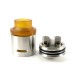 Authentic 5GVape Washington RDA Rebuildable Dripping Atomizer w/ BF Pin - Silver, 316 Stainless Steel, 24mm Diameter