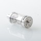 Rekavape Diplomat Style RDL RTA Rebuildable Tank Atomizer - Silver, 5.7ml, 3 PCS Air Pin 2.0 / 3.0 / 4.0mm, 23mm Diameter