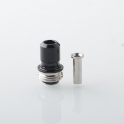 Rekavape Mission Boro Tips V2 ARC Style Drip Tip for BB / Billet Boro Mod - Black, Aluminum