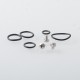 Monarchy MOBB MS Scepter Style RBA Bridge for Billet / BB / Vandy Pulse AIO / Boro - Black B, 2.5 / 3 / 3.5mm