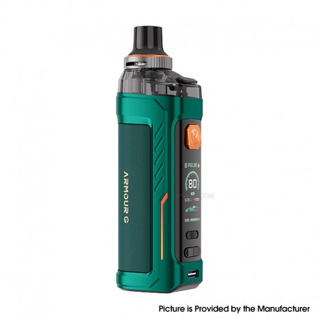 [Ships from Bonded Warehouse] Authentic Vaporesso Armour G 80W Pod Mod Kit DTL Version - Green, 5~80W, 3000mAh, 5ml, 0.2/ 0.4ohm